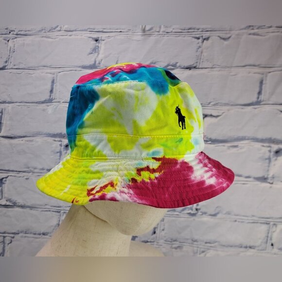 Polo Ralph Lauren Tie Dye Bucket Hat 61 CM  Large / XL Men Women Unisex - Picture 7 of 7